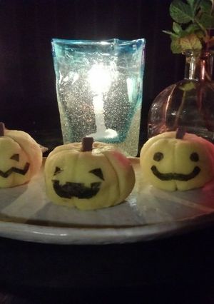 スイートポテトでハロウィンかぼちゃ-レシピのメイン写真