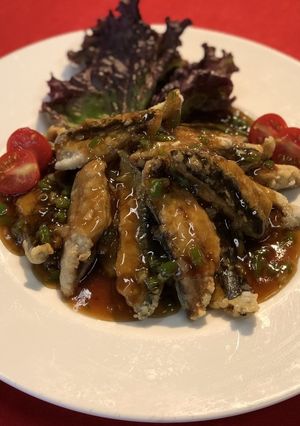 イワシの香り揚げ　黒酢ソース-レシピのメイン写真