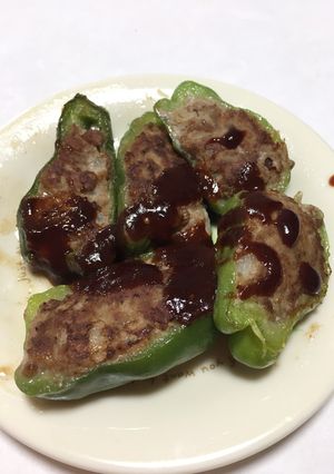 片付け簡単主婦の味方 ピーマンの肉詰め-レシピのメイン写真