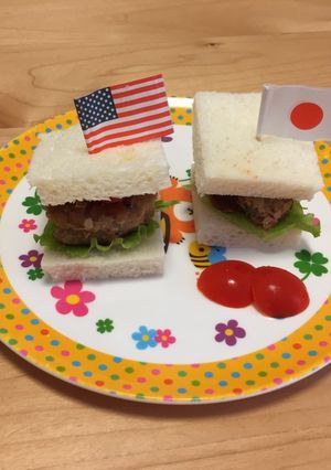 ミニハンバーガー☆食パンで♬-レシピのメイン写真