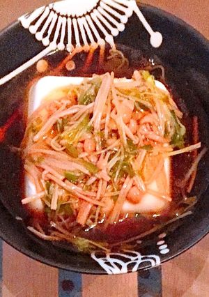 豆腐の豆苗あんかけ〜心あったまる温奴〜-レシピのメイン写真