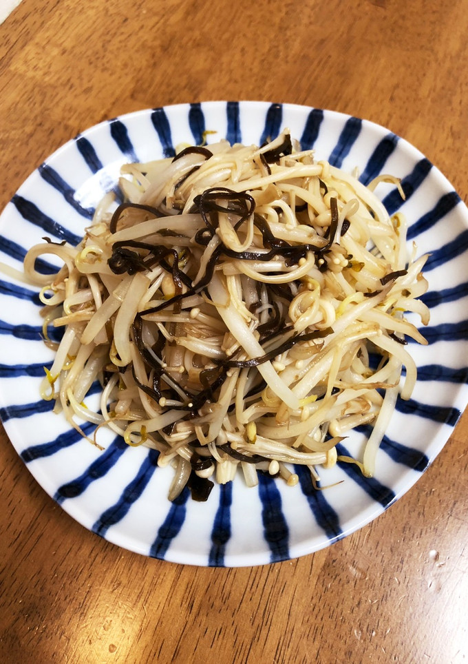 簡単うますぎ！もやしの塩昆布炒め-レシピのメイン写真