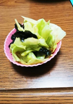 お弁当の一品に簡単、キャベツ和え-レシピのメイン写真