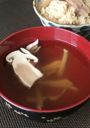 簡単♪「松茸のお吸い物」-レシピのメイン写真