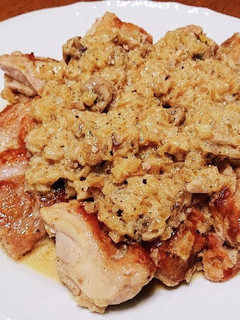 チキンソテーのマッシュルームソースあえ-レシピのメイン写真