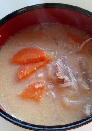 酒粕ペーストで簡単に♪酒粕豚汁-レシピのメイン写真