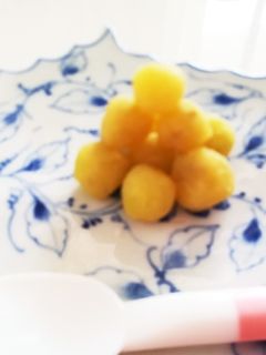 健康おやつ♪さつまいもの甘酒団子-レシピのメイン写真