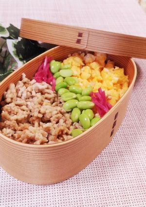 三色そぼろ弁当レンジで簡単!-レシピのメイン写真