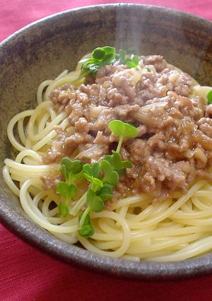 梅干しのラグースパゲティ-レシピのメイン写真
