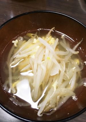 もやしコンソメスープ-レシピのメイン写真