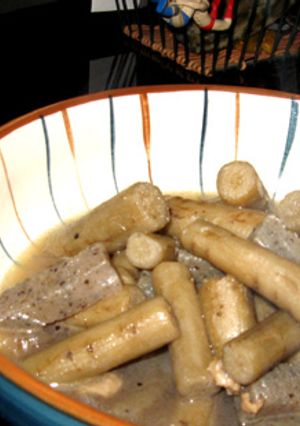 圧力鍋で作る丸ゴボウの煮物-レシピのメイン写真