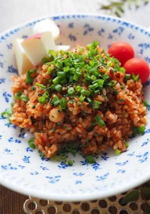 炊飯器で簡単 ♪ タコツナのパエリャ-レシピのメイン写真