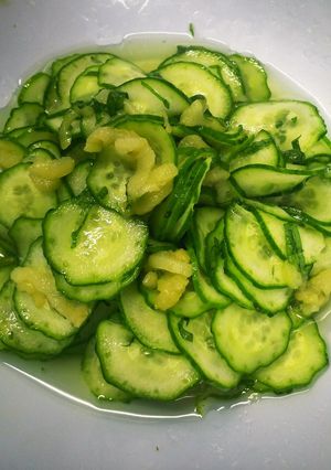 胡瓜と生ずいき酢の物-レシピのメイン写真