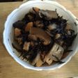 魚の煮汁で!ひじきの煮物