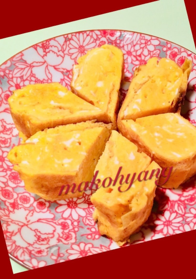 あごだし塩で厚焼き玉子♡お弁当にも簡単-レシピのメイン写真