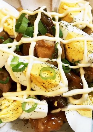 旨い！鳥ももと卵のこってり味噌和え！-レシピのメイン写真