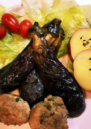 ナスと肉団子だし醤油煮♡-レシピのメイン写真