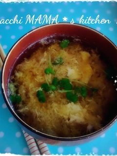 大根おろしと溶きたまごの味噌汁♪-レシピのメイン写真