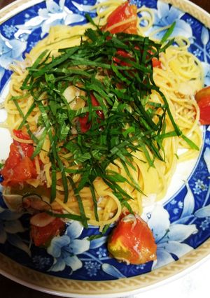トマト×しらす×大葉の和風パスタ☆-レシピのメイン写真