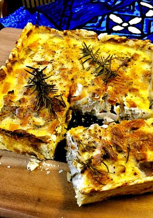 自慢のポテト生地秋キッシュ♪キノコポーク-レシピのメイン写真