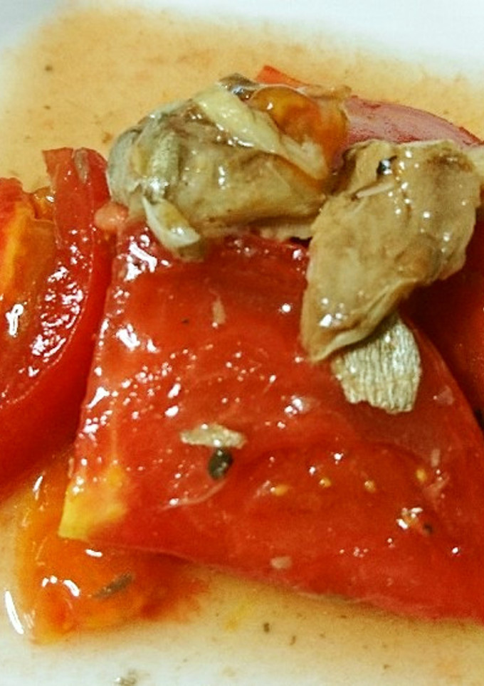 作り置き☆トマトとサバ水煮の酢の物-レシピのメイン写真
