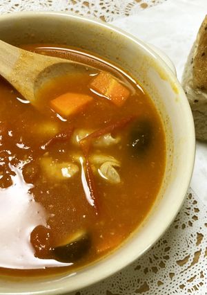 隠し味はケチャップ！トマトの煮込みスープ-レシピのメイン写真