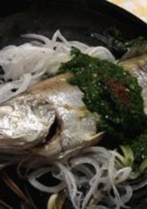 塩焼きいしもち（魚）のニラだれ-レシピのメイン写真