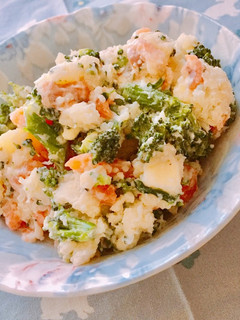 サーモンの彩りフレンチポテトサラダ-レシピのメイン写真