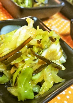 キャベツと塩こんぶの旨み和え（お漬物風）-レシピのメイン写真