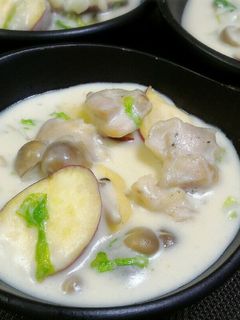 さつまいもが甘い♪白菜と鶏肉のクリーム煮-レシピのメイン写真