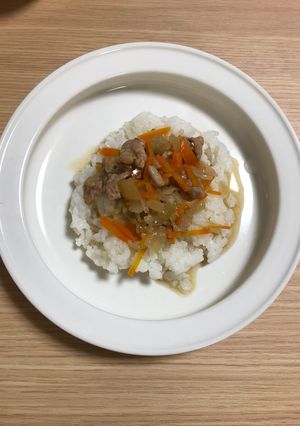 離乳食 赤ちゃん豚丼つゆだくで-レシピのメイン写真