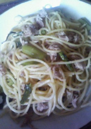 ＊ツナと野沢菜のあっさり和風パスタ＊-レシピのメイン写真