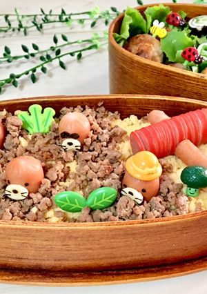 もぐらたたき弁当☆キャラ弁-レシピのメイン写真
