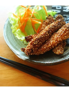 簡単＊お弁当にも＊ささみの胡麻焼き-レシピのメイン写真