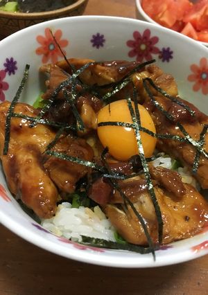 梅干しでさっぱりと。照り焼き親子丼♡-レシピのメイン写真