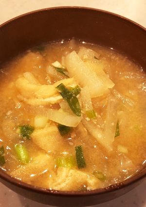 定番!大根と油揚げのお味噌汁-レシピのメイン写真