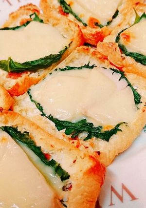 ロカボ♪サラダチキンで油揚げピザ-レシピのメイン写真