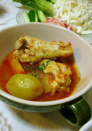 手羽元のトマト煮込み-レシピのメイン写真