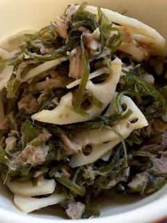 ほっこり味♪れんこんとツナの煮物*-レシピのメイン写真