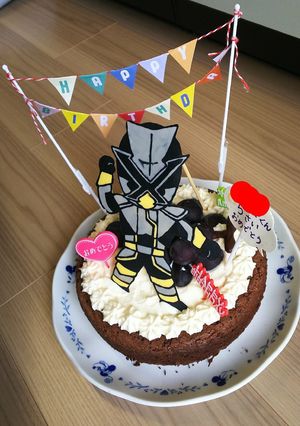 2018/10/8誕生会のケーキ-レシピのメイン写真