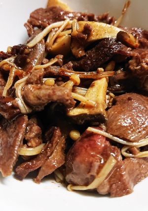 牛タンきのこ炒め-レシピのメイン写真
