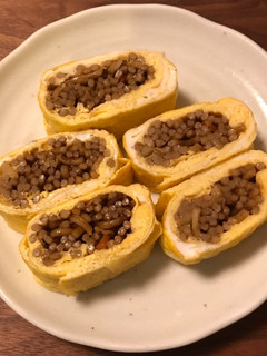 お弁当のおかず オムそば風卵焼き-レシピのメイン写真