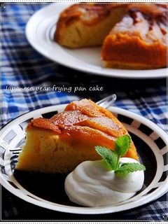 素朴が美味しい♡和梨のフライパンケーキ-レシピのメイン写真