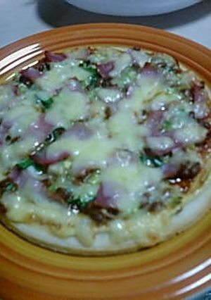 焼肉！風味の納豆ピザ-レシピのメイン写真