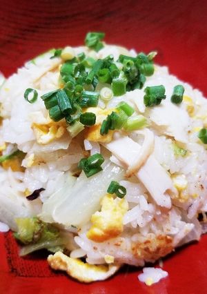 簡単！ サラダチキン レタス炒飯-レシピのメイン写真