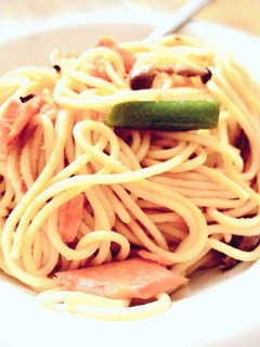 止まらない!サーモンとしめじの和風パスタ-レシピのメイン写真