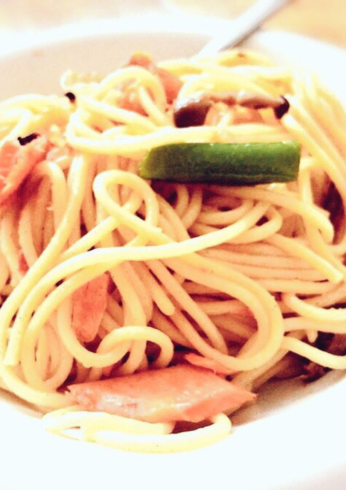 止まらない！サーモンとしめじの和風パスタ-レシピのメイン写真
