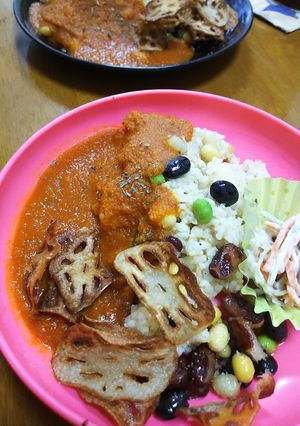 野菜はミキサー*豆だらけカレー(仮)-レシピのメイン写真