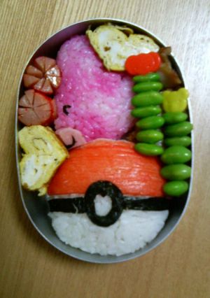 ラブカス＆モンスターボール弁当　-レシピのメイン写真