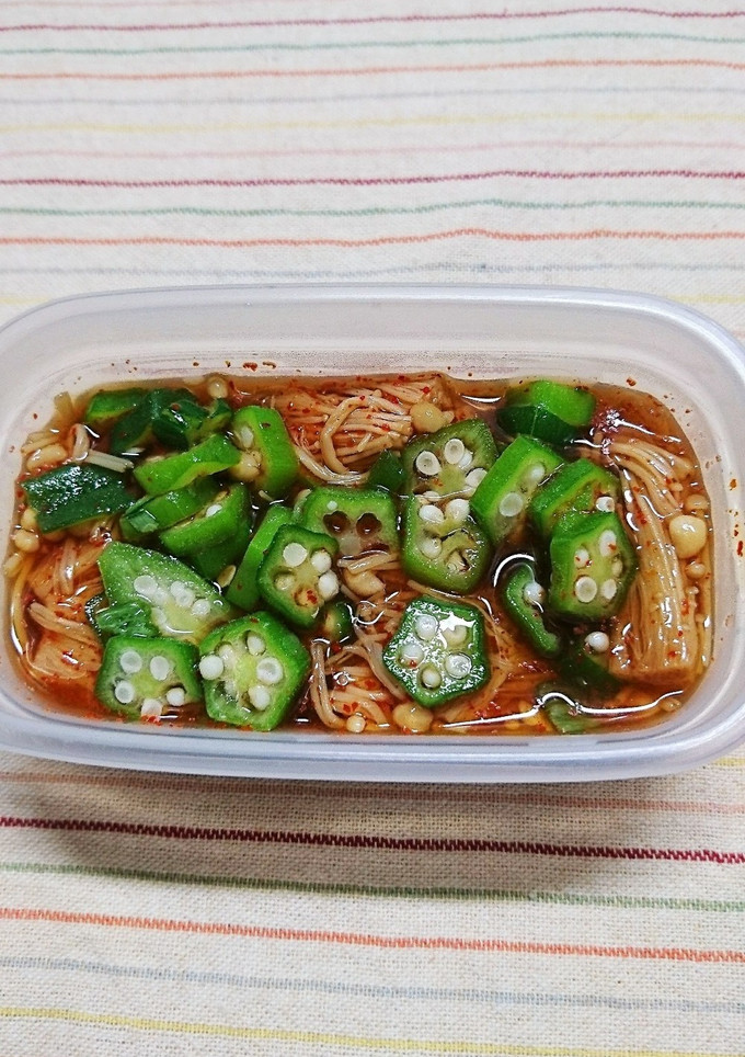 辛い(^^;えのきとおくらの佃煮-レシピのメイン写真